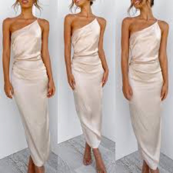 NWT Petal & Pup Tienna Dress in Champagne - Picture 5 of 10